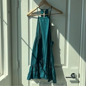 Intimately Free People Silky mini dress in dark green